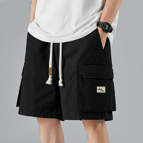 Aiden Men's Cargo Shorts | Adjustable Drawstring, Utility Style 1
