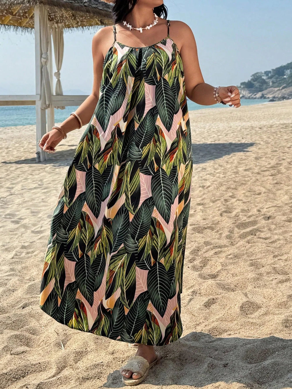 Alina Plus Size Summer Dress | Tropical Print, Boho Style 5