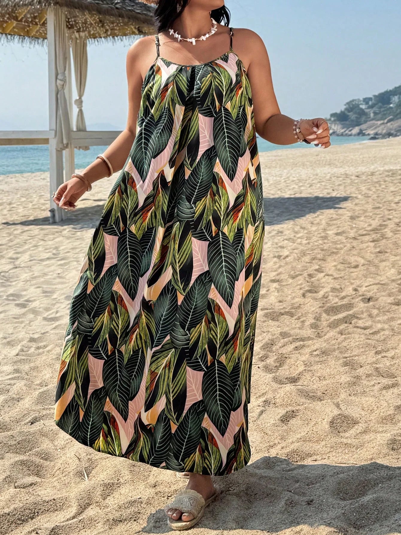 Alina Plus Size Summer Dress | Tropical Print, Boho Style 5