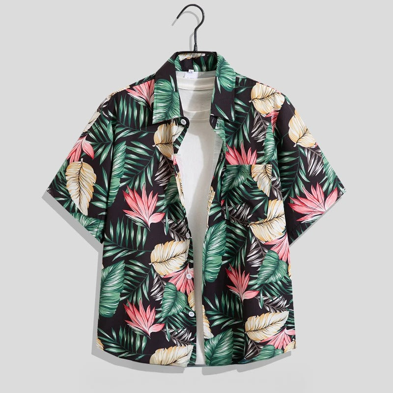 Aloha Men's Camp Shirt | Lightweight Floral Print 1