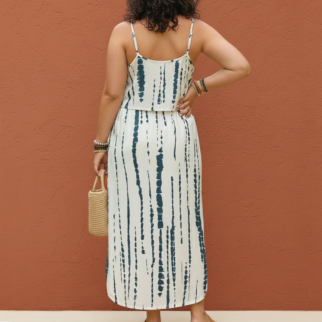 Ava Plus Size Summer Set | Lightweight Stretch Fabric 1