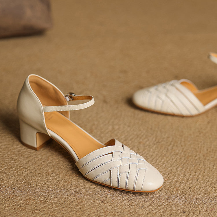 Ava Women's Heels | Genuine Leather, Comfortable 2-Inch Block Heel 3