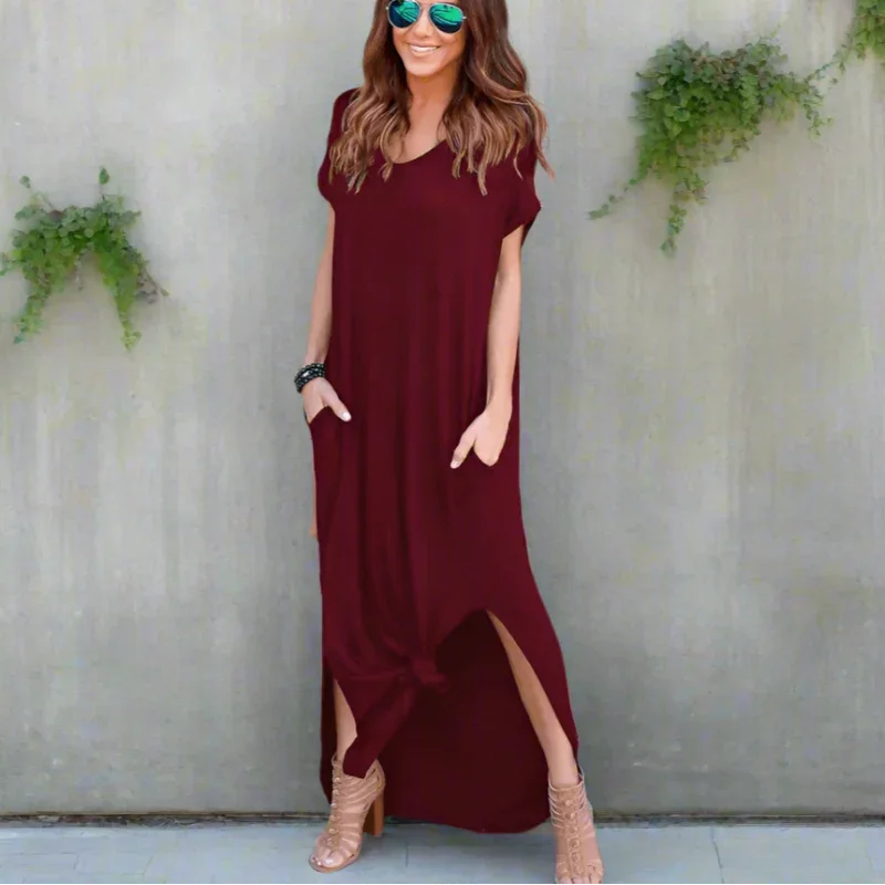 Cali Women's Maxi Dress | V-Neck, Boho Style, Plus Size Available 5