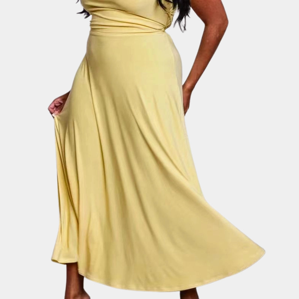 Celia Women's Maxi Dress | Elegant Cowl Neck Design 5