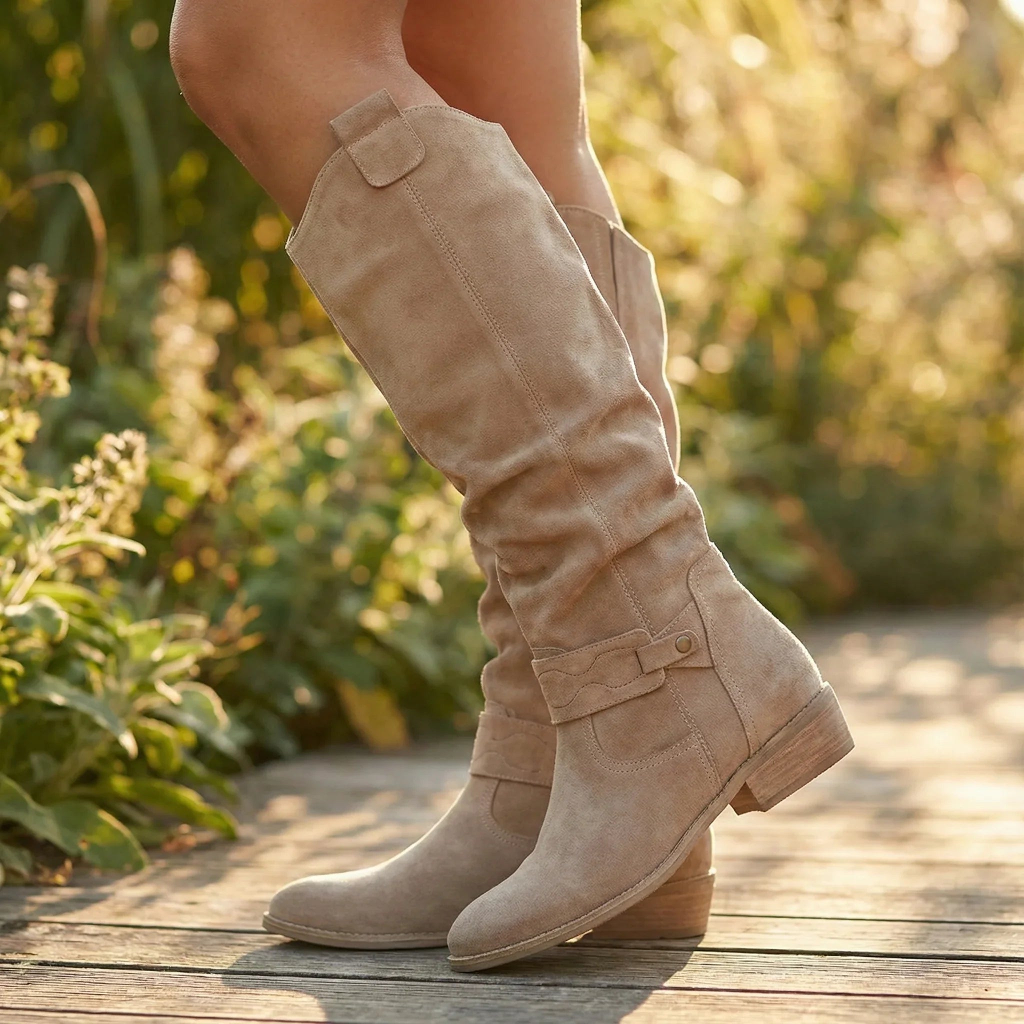 Women’s Knee-High Slouch Boots – Elegant Everyday Style