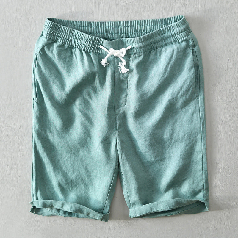 Lorenzo Youth Linen Shorts | Pure Flax, Relaxed Fit 0