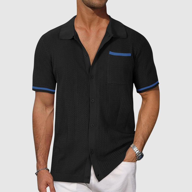 Rico Men's Polo Shirt | Breathable Polyester Blend, Retro Camp Collar 2