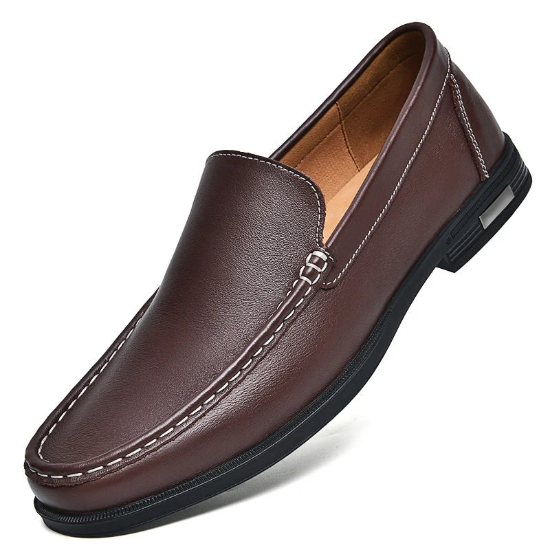 Savi Men's Leather Loafers | Genuine Cow Leather, Comfortable 0