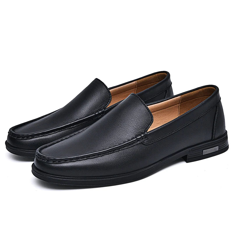 Savi Men's Leather Loafers | Genuine Cow Leather, Comfortable 8