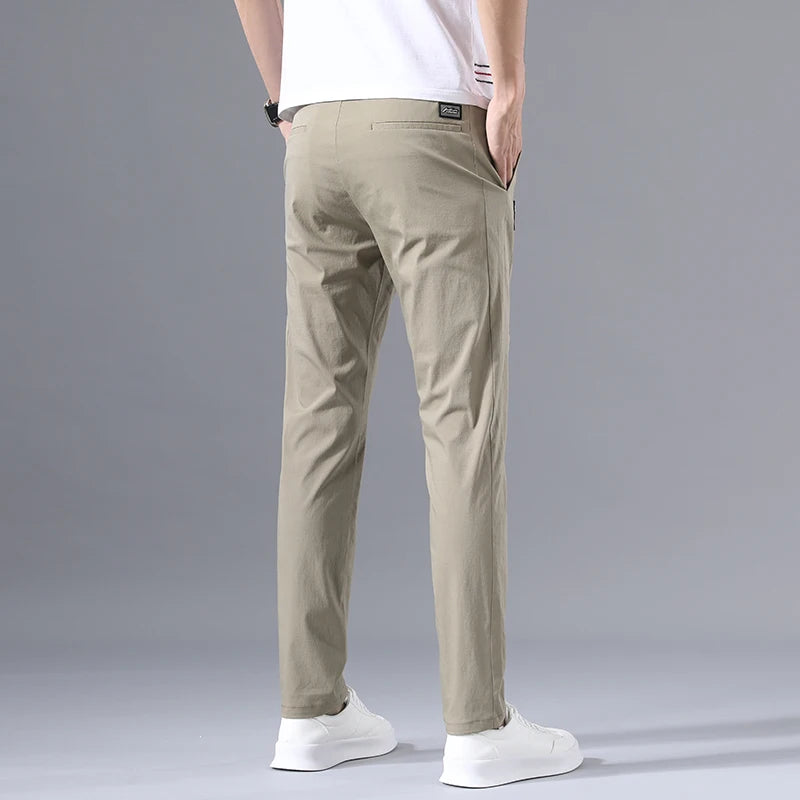Savi Men's Slim-Fit Pants | Soft Cotton Blend, Deep Pockets 1
