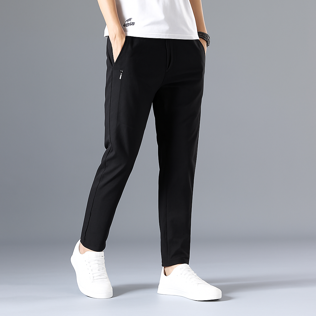 Savi Men's Slim-Fit Pants | Soft Cotton Blend, Deep Pockets 5