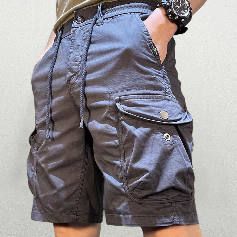 Theo Men's Cargo Shorts | Premium Polyester Blend, Relaxed Fit 6