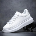 Walt Unisex Low-Top Sneakers | White Leather, Minimalist Design 0